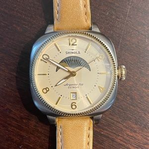 Shinola two tone moon phase women’s watch